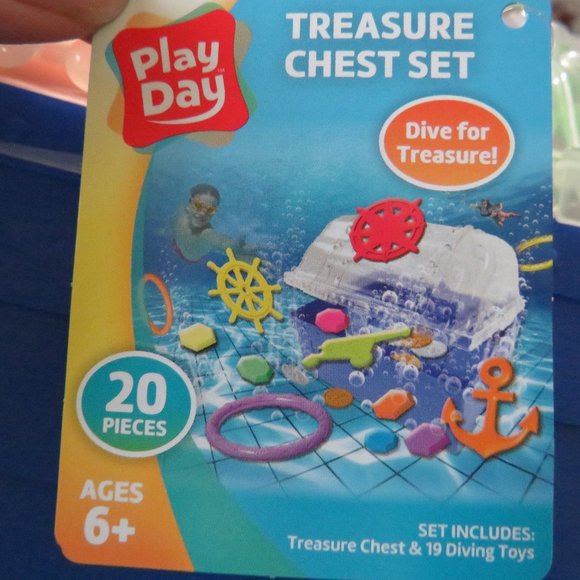 Play Day pool toy dive set treasure chest, NWT - Picture 2 of 11